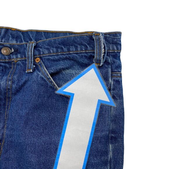 LEVIS Vintage Orange Tab Denim Blue Jeans 517 36 x 33 Mens #20517 0217 - Picture 9 of 11